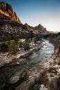 Zion National Park Sunset Royalty Free Stock Photo